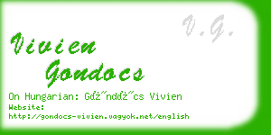 vivien gondocs business card